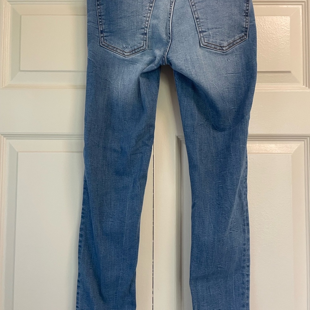 Zara Denim Skinny Jeans with Floral Design - Picture 2 of 4
